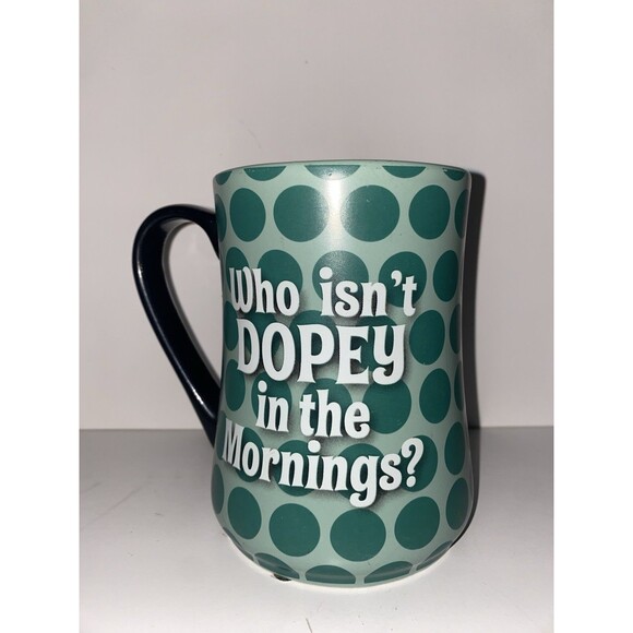 Disney Parks Dopey Coffee Mug “Who Isn’t Dopey in the Mornings?” Collectible - Picture 2 of 5